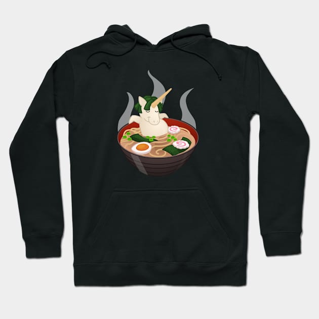 Ramen Bath Sushicorn Hoodie by LittleWhiteOwl